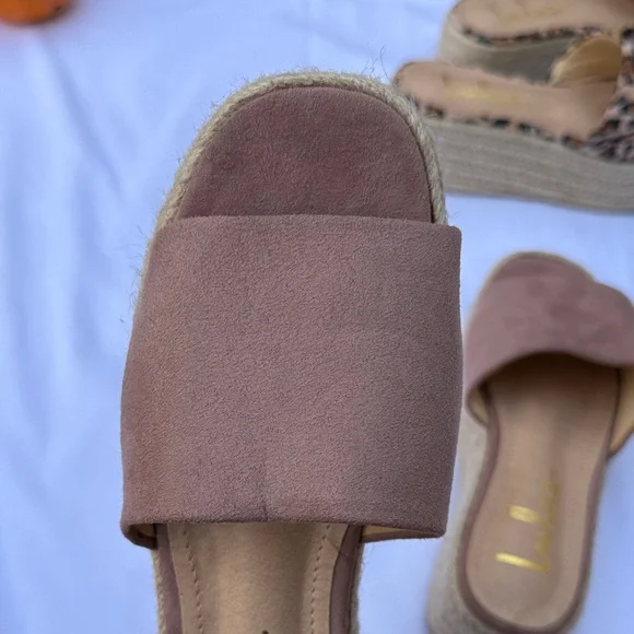 Lulu's Mauve Espadrille Slide Sandals - Picture 5 of 5